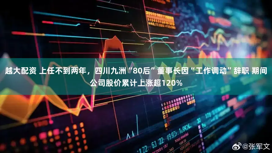 越大配资 上任不到两年，四川九洲“80后”董事长因“工作调动”辞职 期间公司股价累计上涨超120%